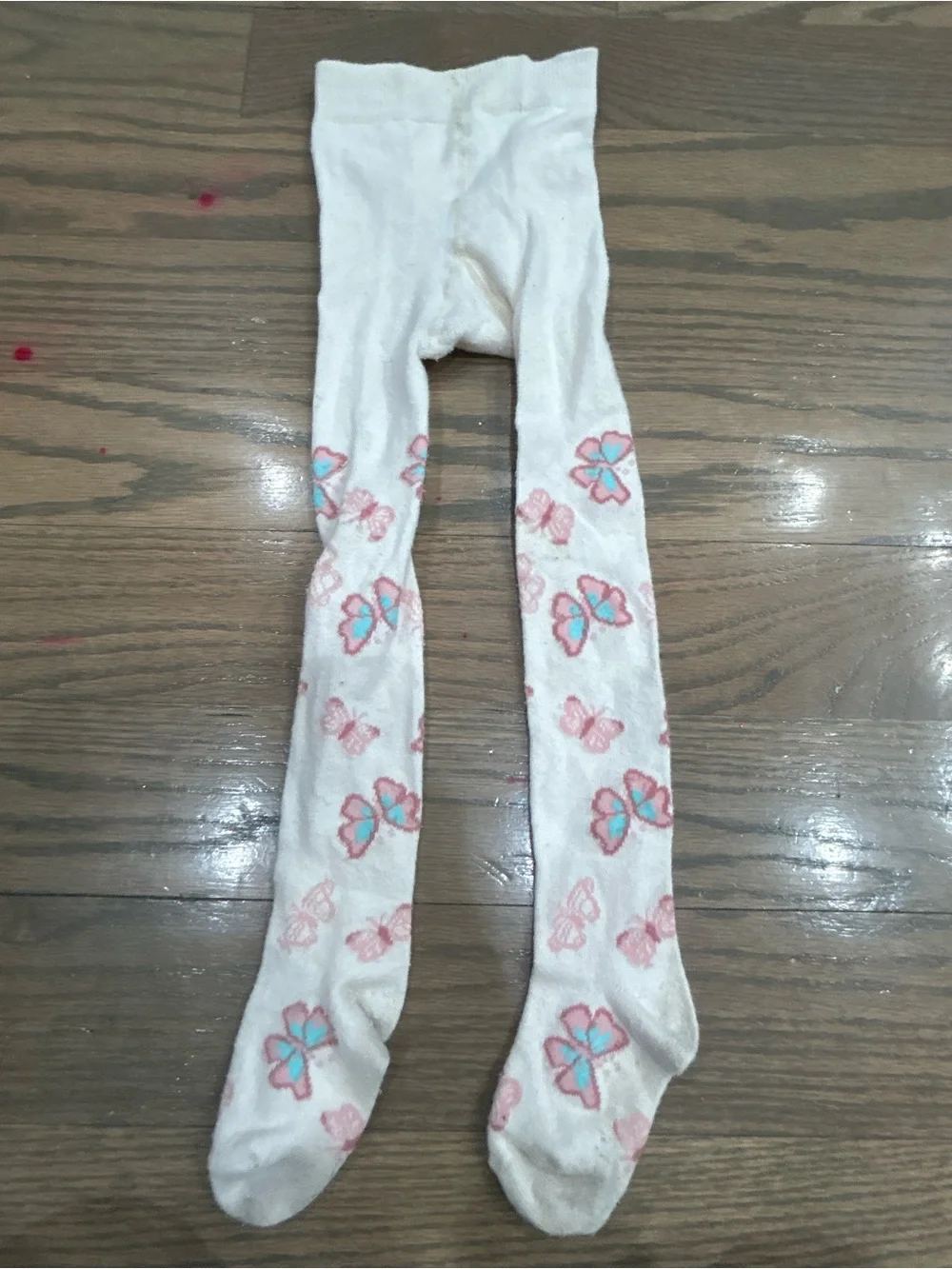 Girls Butterfly Tights Size 2T–3T Under Dress Leggings Cute Print